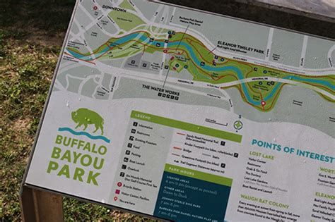 Buffalo Bayou Park Trail Map