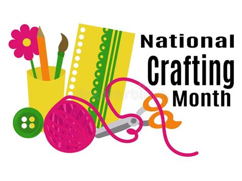 National Crafting Month Idea For Poster Banner Flyer Leaflet Or