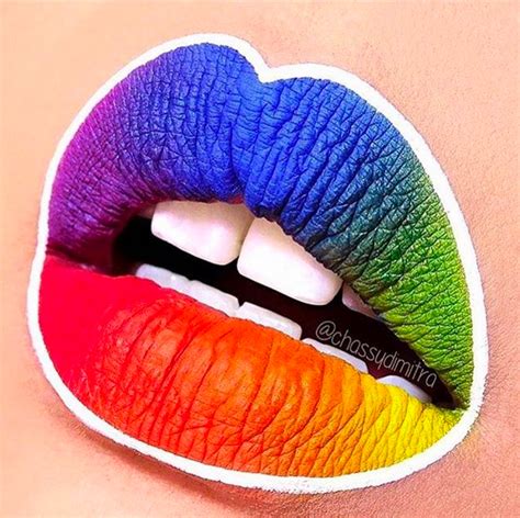 Rainbow Makeup Ideas Natinstablog Rainbow Makeup Lip Art Lip Art