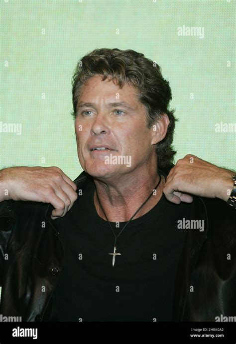 David Hasselhoff Attends A Signing For His New Single Jump In My Car