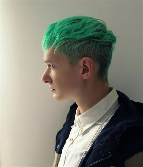 Green Hair Menshair Mens Hair Colour Green Hair Men Green Hair