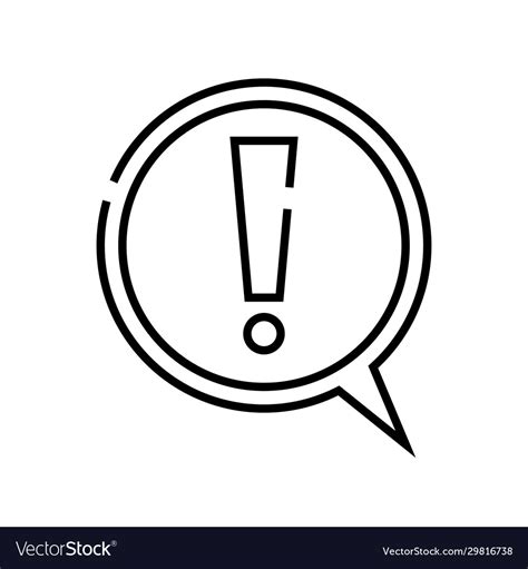 Needful Issue Line Icon Concept Sign Outline Vector Image