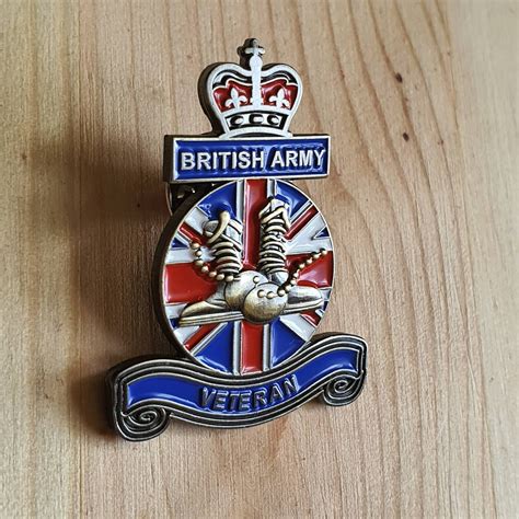 British Army 3d Veteran Military Pin Badge Uk Veteran Etsy Uk