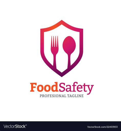 Food Safety Logo Royalty Free Vector Image Vectorstock
