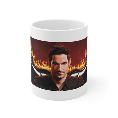 Lucifer Tv Show Mug Lucifer Wings Lucifer Merchandise Etsy