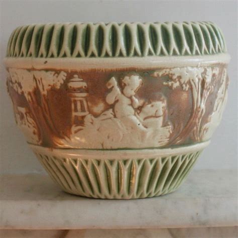 Large Antique Roseville Donatello Jardiniere 1915 Planter | Etsy