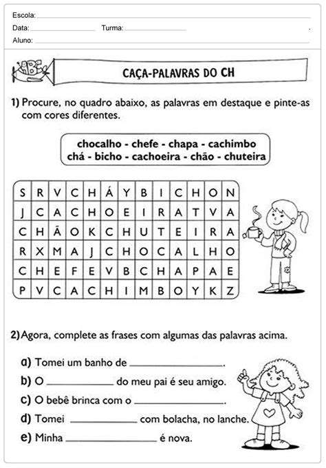 Atividades De Português Para O 2º Ano Para Imprimir