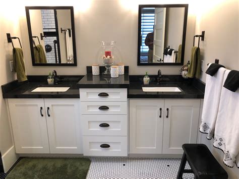 Includes integrated bowl and backsplash. Timbermill Custom Bathroom Cabinets and Vanities - TIMBER MILL