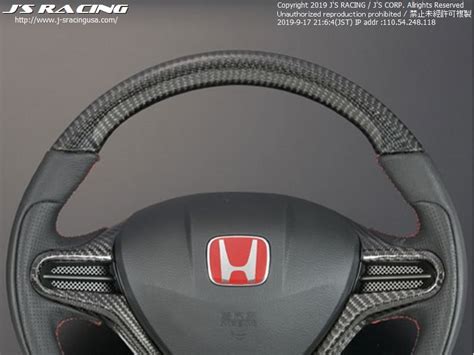 Js Racing Carbonleather Sport Steering Wheel Honda Civicfit 2006 2013