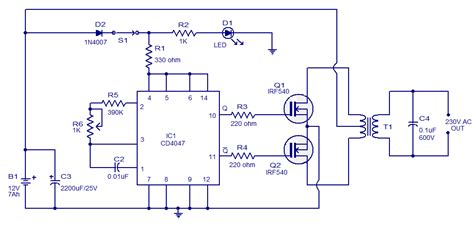 Make A Simple Low Cost 100w Inverter 12v Dc To 220v Ac Learneverythings