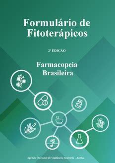 Download Formulário de Fitoterápicos da Farmacopeia Brasileira PDF by