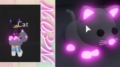 Making Neon Cat Roblox Adopt Me Oooooo Youtube