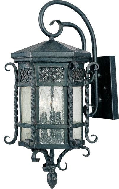 Maxim 30124cdcf 3 Light Outdoor Wall Lantern Scottsdale Country Forge