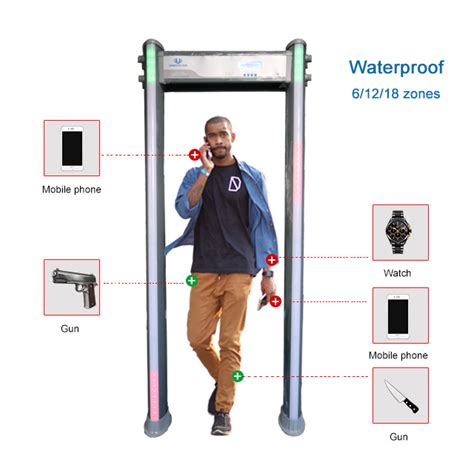 Waterproof Metal Detector Gate Um600 Walk Through Metal Detector With