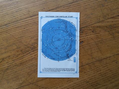 1920 Star Chart Print Original Vintage By Antiqueprintstore