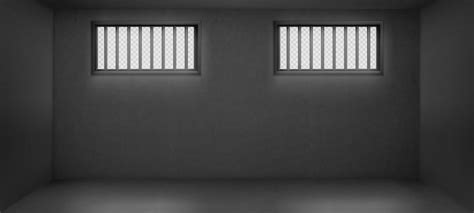 Cellule De Prison Avec Fenêtres à Barreaux Intérieur De Prison Vide