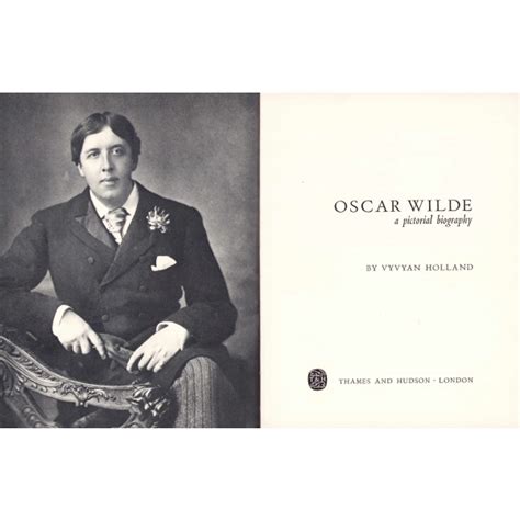 Oscar Wilde Resimli Biyografi Vyvyan Holland Thames And Hudson