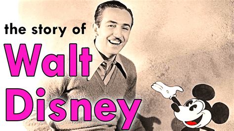 An Animated Biography Of The Inspiring Walt Disney Youtube