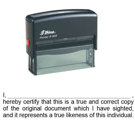 Aml Certify Likeness Document Stamp Self Inking Stamps Nz