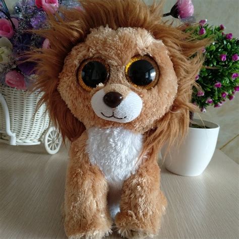 King Lion Ty Beanie Boos 1pc 25cm Big Eye Plush Toys Stuffed Animals