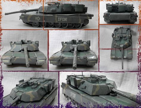 M1a1 Abrams Nato Camo Papercraft By Mironius On Deviantart
