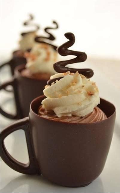 Find more parenting information, easy family recipes, activities, product trials, competitions and more on kidspot. coffee mousse in an edible chocolate cup with whipped ...