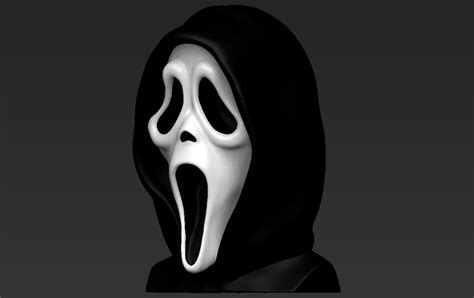 Stl File Ghostface From Scream Bust Ready For Full Color 3d Printing 👤