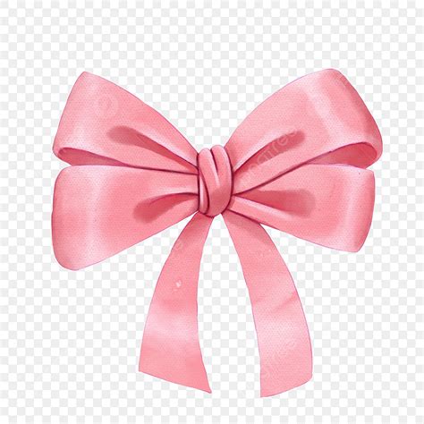 Pink Ribbon Bow Png Picture Watercolor Cute Pink Ribbon Bow