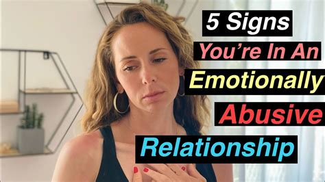 5 Signs Of An Emotionally Abusive Relationship Youtube