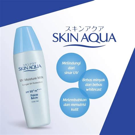 Skin Aqua Uv Moisture Milk Spf 50pa Lazada Indonesia