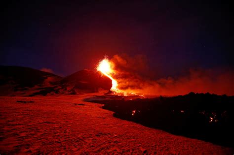 Mount etna is the highest and most active volcano in europe. Mount Etna, Europe's Most Active Volcano, Puts On a Show ...