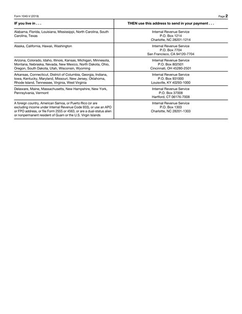 Irs Form 1040 V 2019 Fill Out Sign Online And Download Fillable