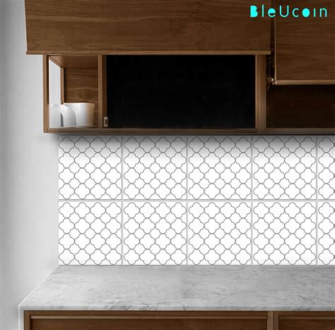 Moroccan Quatrefoil Tile Stickers For Kitchen Bathroom