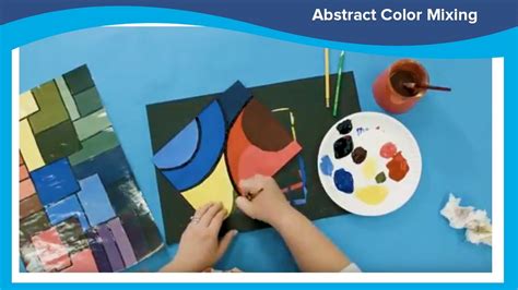 Art Lesson Abstract Color Mixing Youtube
