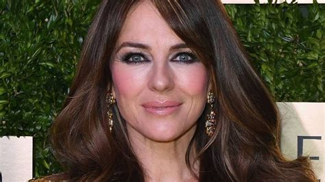 Elizabeth Hurley Showcases Toned Bare Legs In Sparkly Mini Dress In Jaw The Best Porn