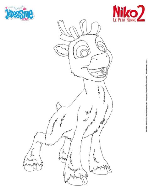 Inspiration Coloriage De Niko Le Petit Renne  Imprimer et Obtenir une