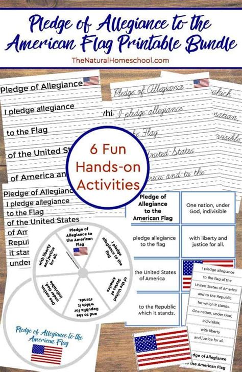 Click to download pledge of allegiance free printable. "I Pledge Allegiance to the Flag" Printable Bundle (6 Sets ...