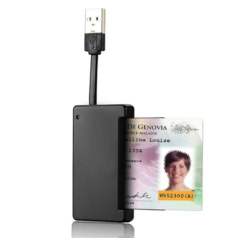 Rocketek Portable Dod Cac Usb Smart Card Reader With Sim Card Adapter