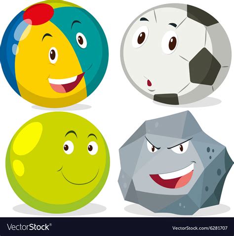Different Kind Of Round Objects Royalty Free Vector Image