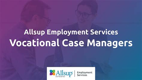 Your Ticket To Work Experts Allsup Employment Services Vocational