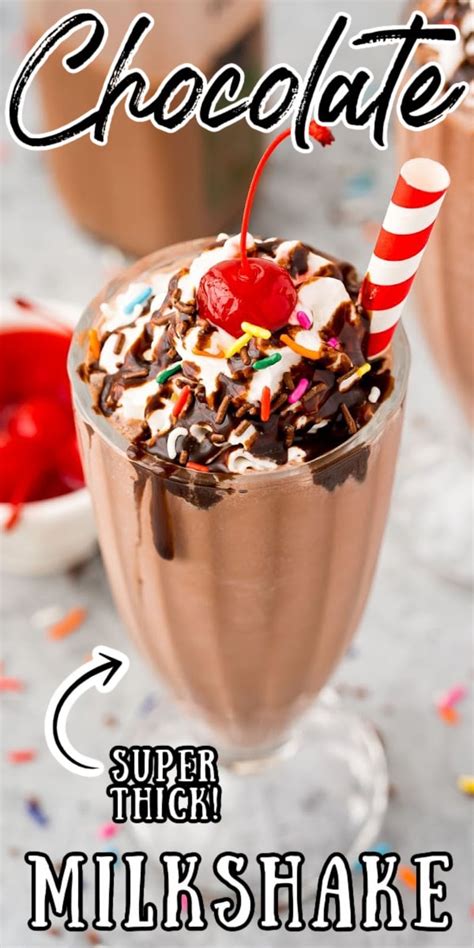 Chocolate Milkshake Thick And Rich Sugar And Soul