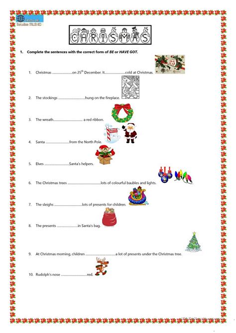 At esl kids world we offer high quality printable pdf worksheets for teaching young learners. Christmas worksheet - English ESL Worksheets for distance ...