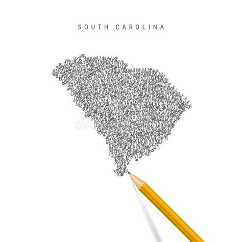 South Carolina Map Hand Drawn Stock Illustrations 54 South Carolina