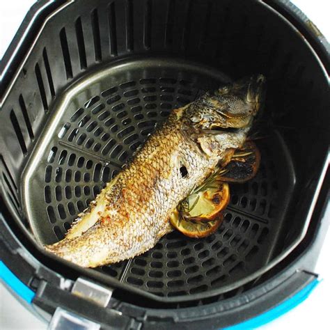 Air Fryer Whole Fish Black Sea Bass Snacking In Sneakers