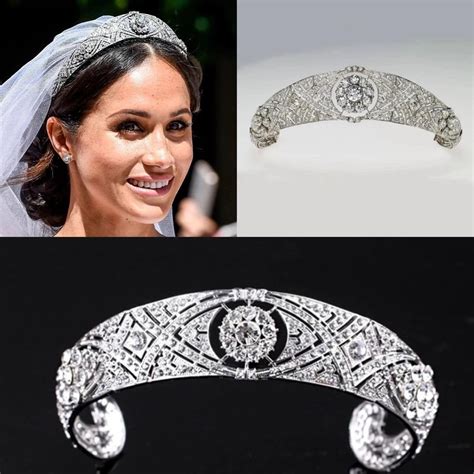 Meghan Markle Wedding Tiara Bridal Rhinestone Crown Royal Tiara Replica