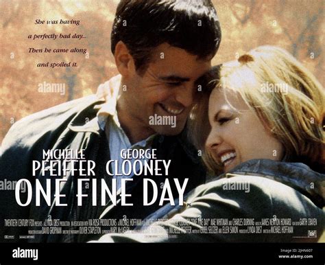 George Clooney Michelle Pfeiffer One Fine Day 1996 Stock Photo Alamy