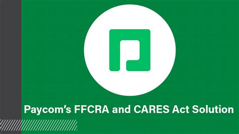 Paycoms Ffcra And Cares Act Solution Paycom