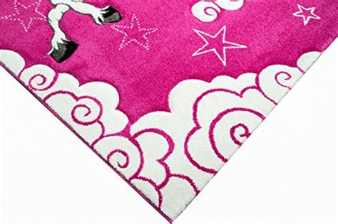 Girls Pink Unicorn Rug Size 80 X 150cm All Things Unicorn