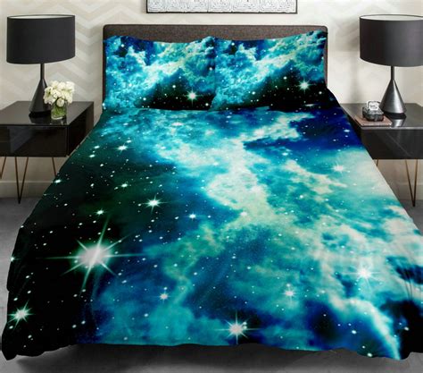 Anlye Galaxy Quilt Cover Galaxy Duvet Cover Galaxy Sheets Space Sheets Outer Space