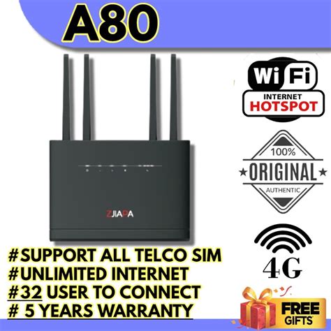 Modified Unlimited 4g Lte Modem A80 Mod Router Wifi Data 4 Antenna Like